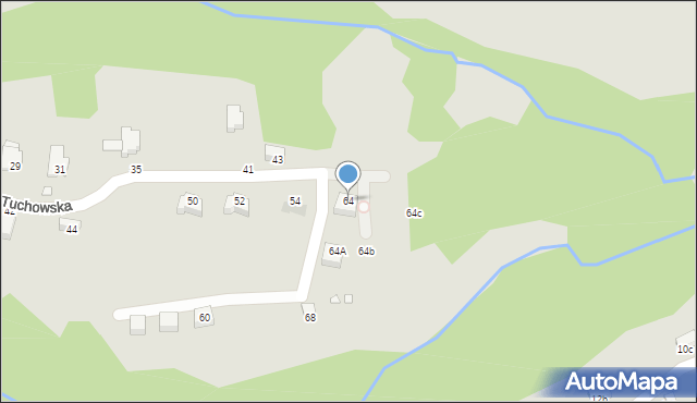 Kraków, Nad Fosą, 64, mapa Krakowa