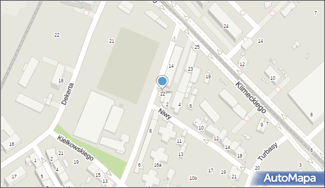 Kraków, Na Dołach, 12, mapa Krakowa