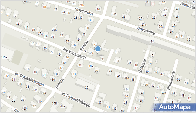 Kraków, Na Wrzosach, 31, mapa Krakowa