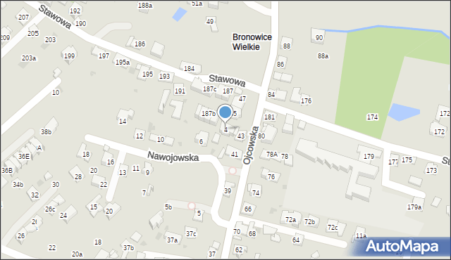 Kraków, Nawojowska, 4, mapa Krakowa