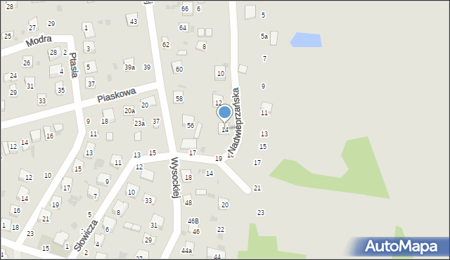 Krasnystaw, Nadwieprzańska, 14, mapa Krasnystaw