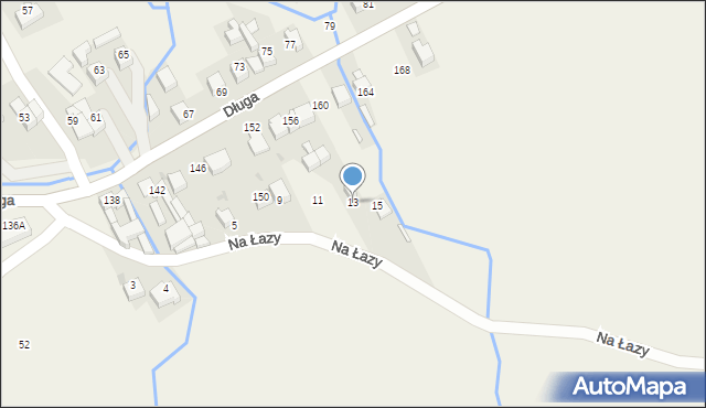 Krempachy, Na Łazy, 13, mapa Krempachy