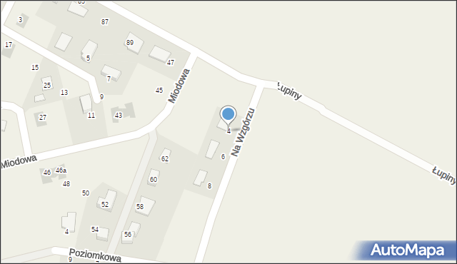 Krępa Słupska, Na Wzgórzu, 4, mapa Krępa Słupska