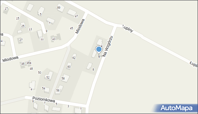 Krępa Słupska, Na Wzgórzu, 6, mapa Krępa Słupska