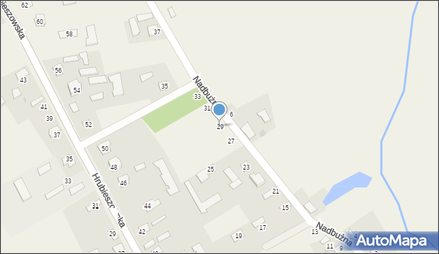 Kryłów, Nadbużna, 29, mapa Kryłów