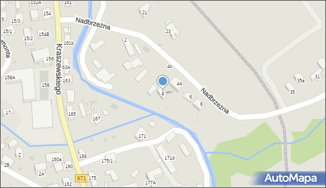 Krynica-Zdrój, Nadbrzeżna, 4, mapa Krynica-Zdrój