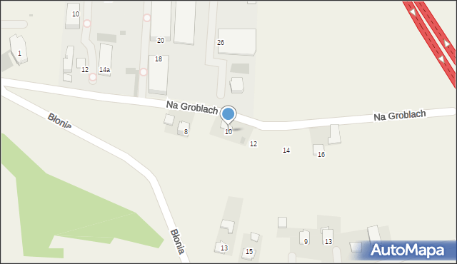 Kryspinów, Na Groblach, 10, mapa Kryspinów