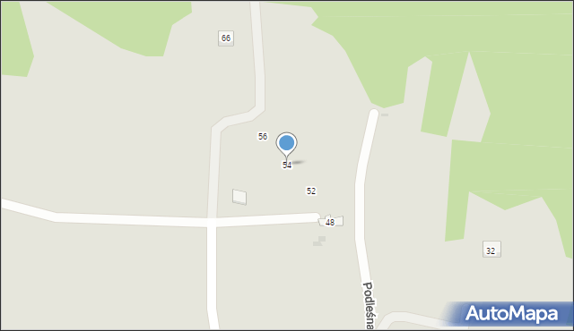 Krzeszowice, Na Wzgórze, 54, mapa Krzeszowice