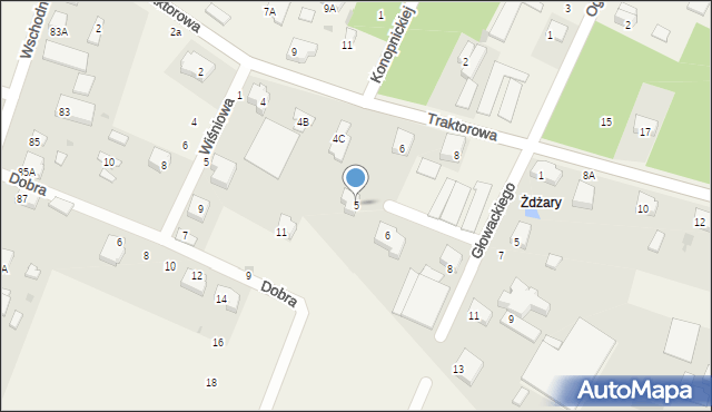 Ksawerów, Nastrojowa, 5, mapa Ksawerów