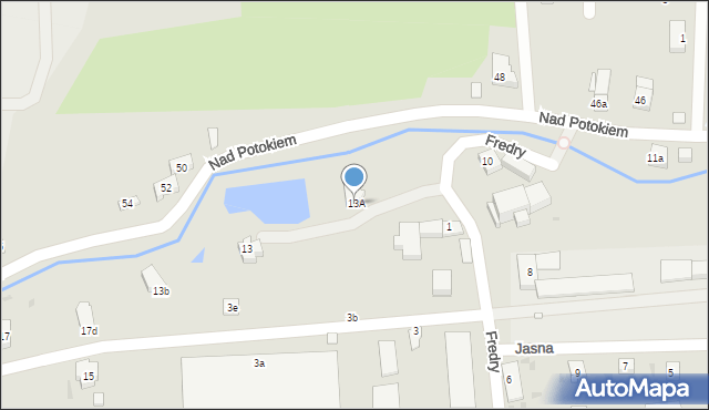 Kudowa-Zdrój, Nad Potokiem, 13A, mapa Kudowa-Zdrój