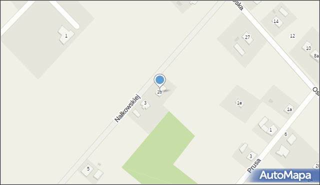 Laskowice, Nałkowskiej Zofii, 1b, mapa Laskowice