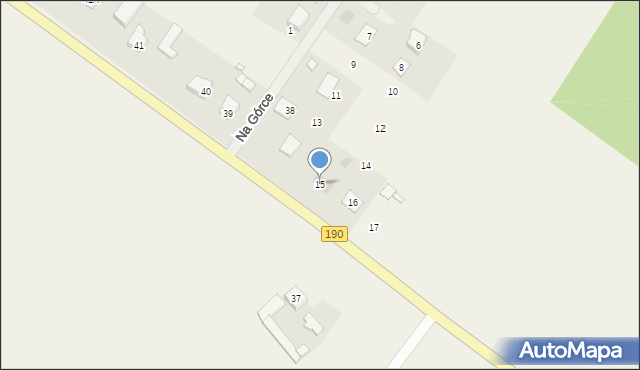 Łaziska, Na Górce, 15, mapa Łaziska