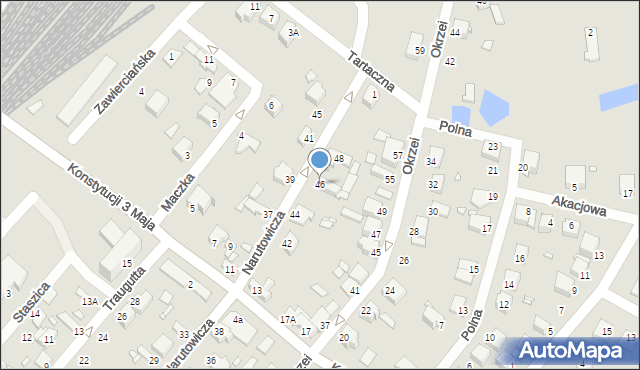 Łazy, Narutowicza Gabriela, 46, mapa Łazy