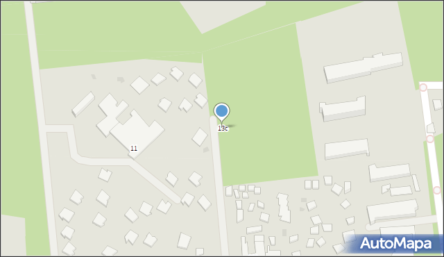 Łeba, Nadmorska, 13c, mapa Łeba