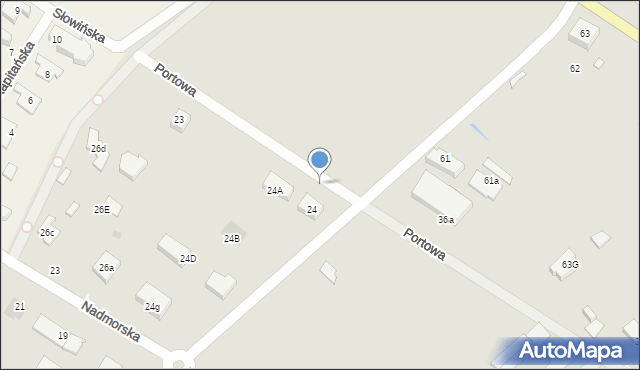 Lębork, Nadmorska, 24e, mapa Lębork