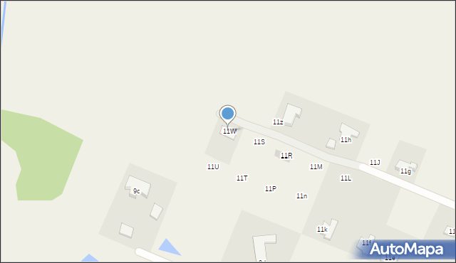 Łęgi, Na Świdwie, 11W, mapa Łęgi