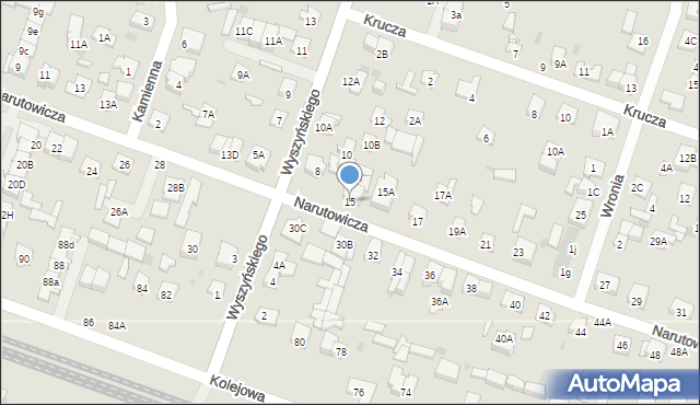 Legionowo, Narutowicza Gabriela, 15, mapa Legionowo