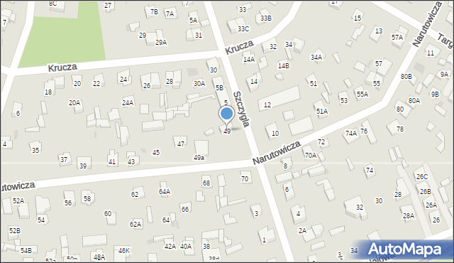 Legionowo, Narutowicza Gabriela, 49, mapa Legionowo