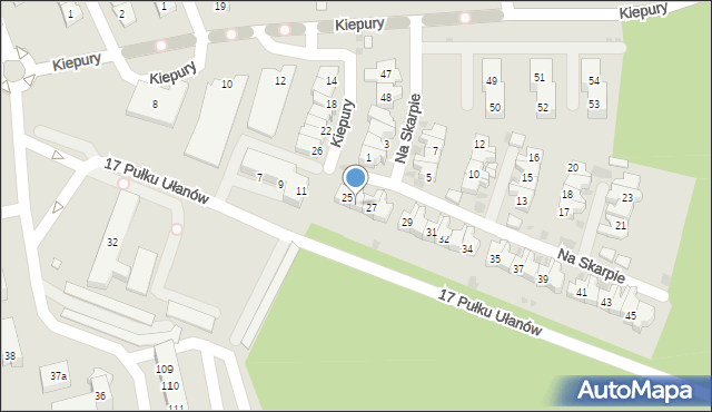 Leszno, Na Skarpie, 26, mapa Leszno