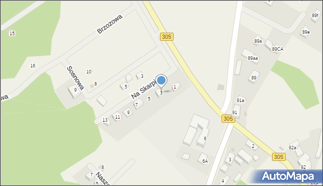 Lgiń, Na Skarpie, 3, mapa Lgiń