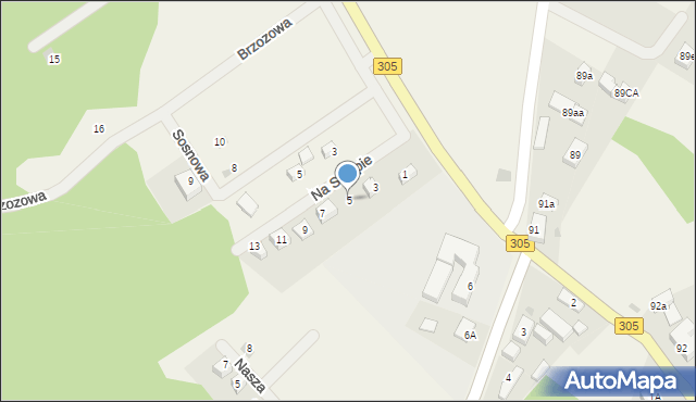 Lgiń, Na Skarpie, 5, mapa Lgiń