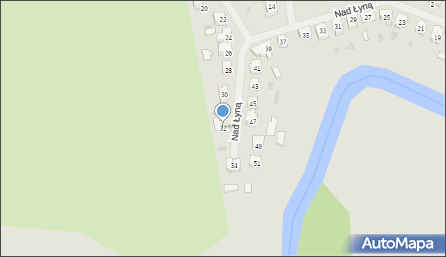 Lidzbark Warmiński, Nad Łyną, 32, mapa Lidzbark Warmiński