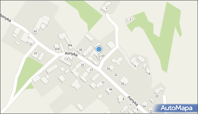 Ligota Książęca, Nad Potokiem, 1, mapa Ligota Książęca