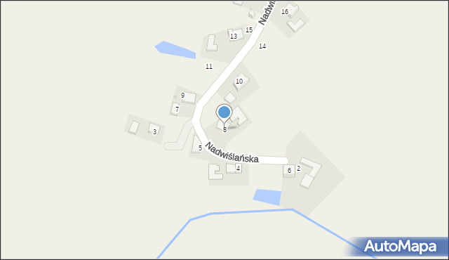 Lipowa, Nadwiślańska, 8, mapa Lipowa