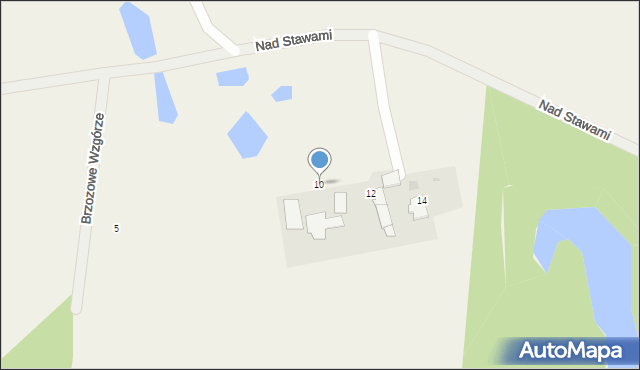 Lisewiec, Nad Stawami, 10, mapa Lisewiec