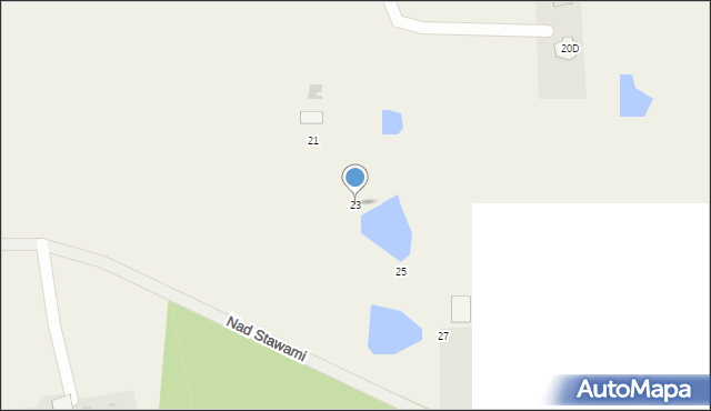 Lisewiec, Nad Stawami, 23, mapa Lisewiec