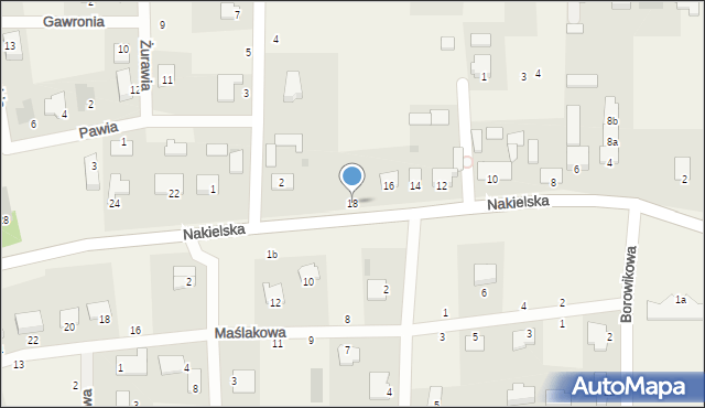 Łochowice, Nakielska, 18, mapa Łochowice