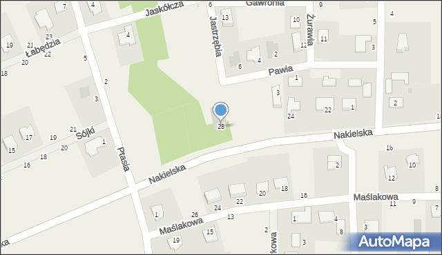 Łochowice, Nakielska, 28, mapa Łochowice