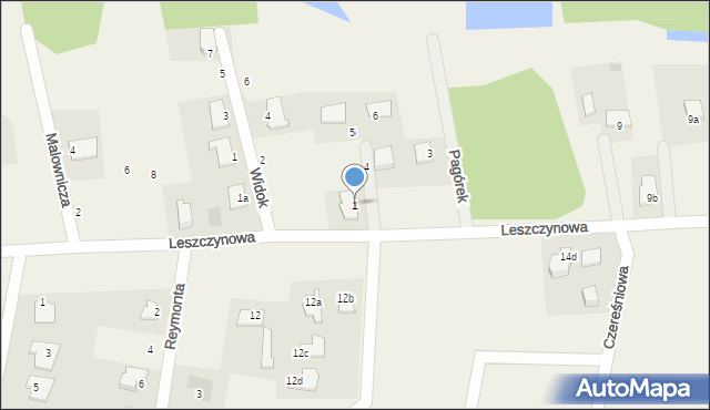 Łochowo, Na Tarasie, 1, mapa Łochowo