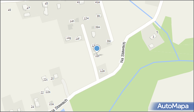 Łodygowice, Na Stawach, 12c, mapa Łodygowice