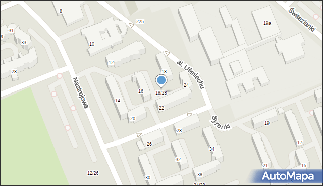 Łódź, Nastrojowa, 18/28, mapa Łodzi