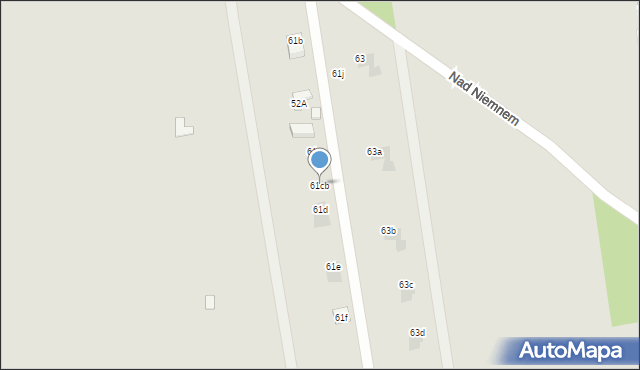 Łódź, Nad Niemnem, 61cb, mapa Łodzi