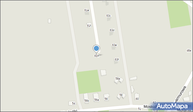 Łódź, Nad Niemnem, 61h, mapa Łodzi