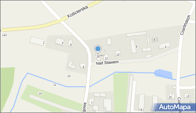 Lubań, Nad Stawem, 14, mapa Lubań