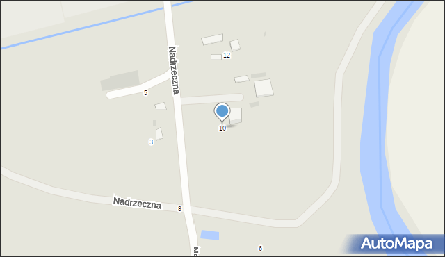 Lubartów, Nadrzeczna, 10, mapa Lubartów