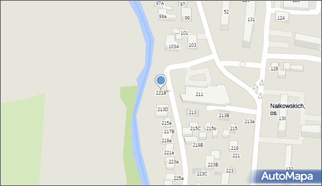 Lublin, Nałkowskich, 211a, mapa Lublina