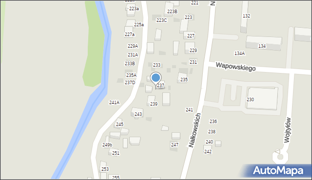 Lublin, Nałkowskich, 239A, mapa Lublina