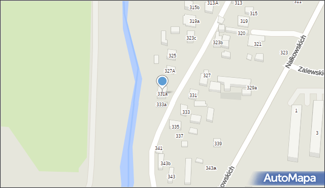 Lublin, Nałkowskich, 331a, mapa Lublina