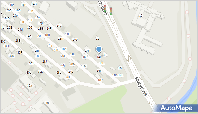 Lublin, Nadbystrzycka, 14i, mapa Lublina
