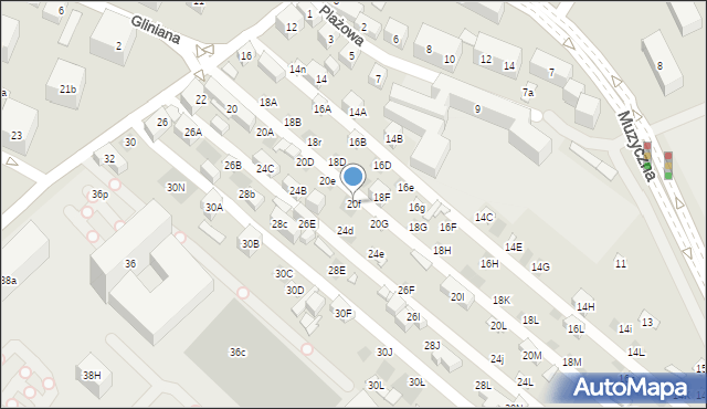 Lublin, Nadbystrzycka, 20f, mapa Lublina