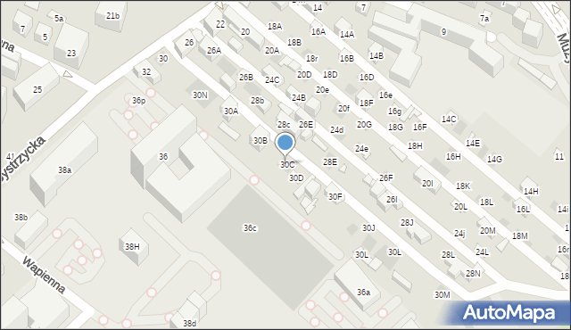 Lublin, Nadbystrzycka, 30C, mapa Lublina