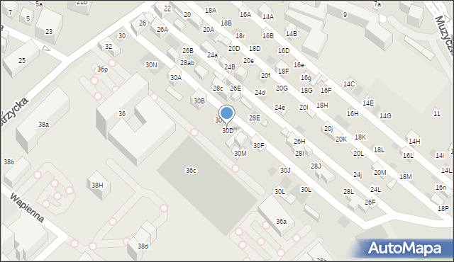 Lublin, Nadbystrzycka, 30D, mapa Lublina