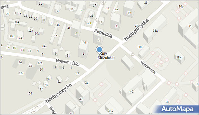 Lublin, Nadbystrzycka, 45a, mapa Lublina