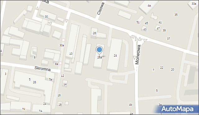 Lublin, Nałęczowska, 26a, mapa Lublina