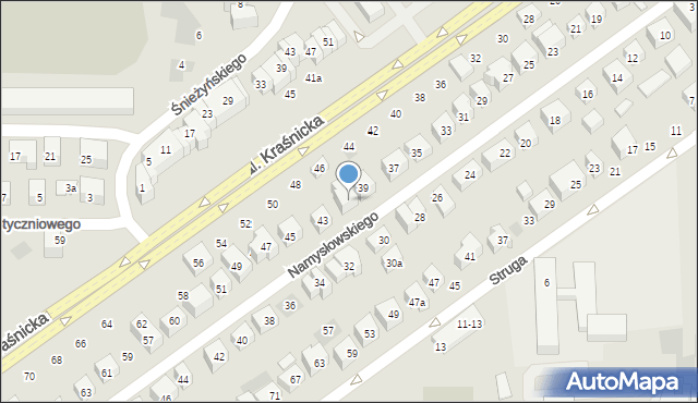 Lublin, Namysłowskiego Karola, 41, mapa Lublina