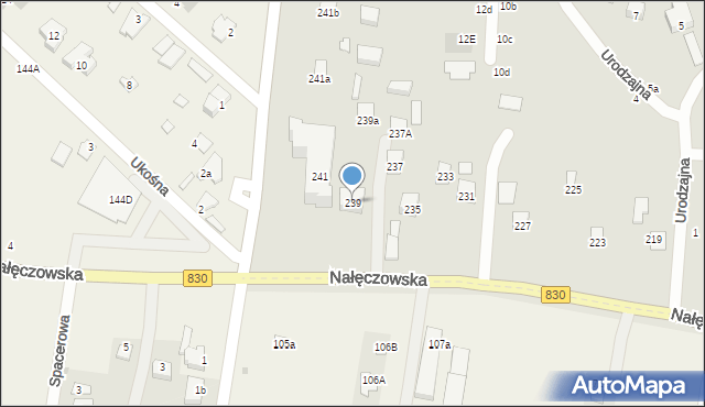 Lublin, Nałęczowska, 239, mapa Lublina